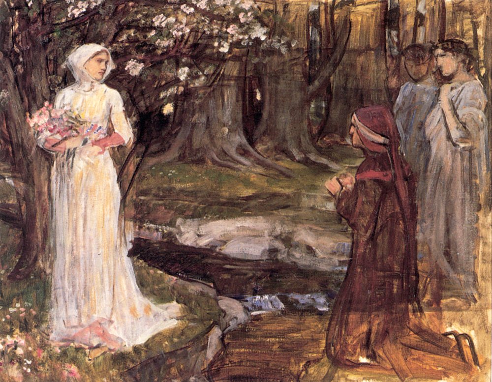 Dante a Matilda od John William Waterhouse