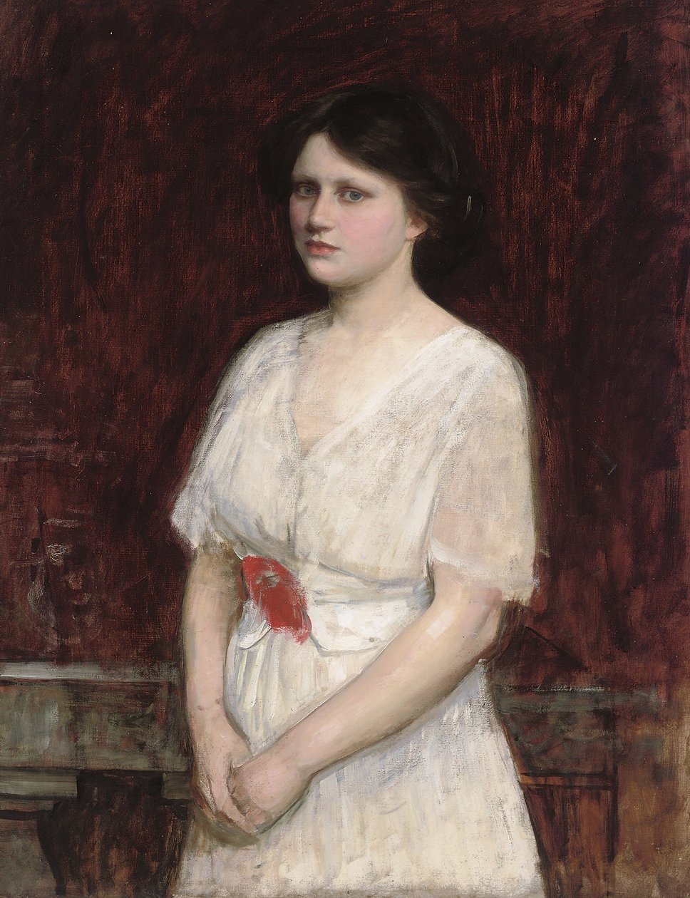Portrét slečny Claire Kenworthyové od John William Waterhouse
