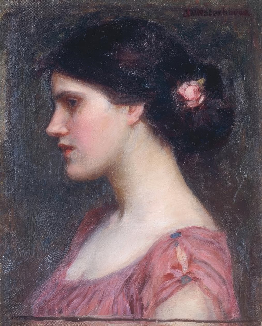 Portrét dívky od John William Waterhouse