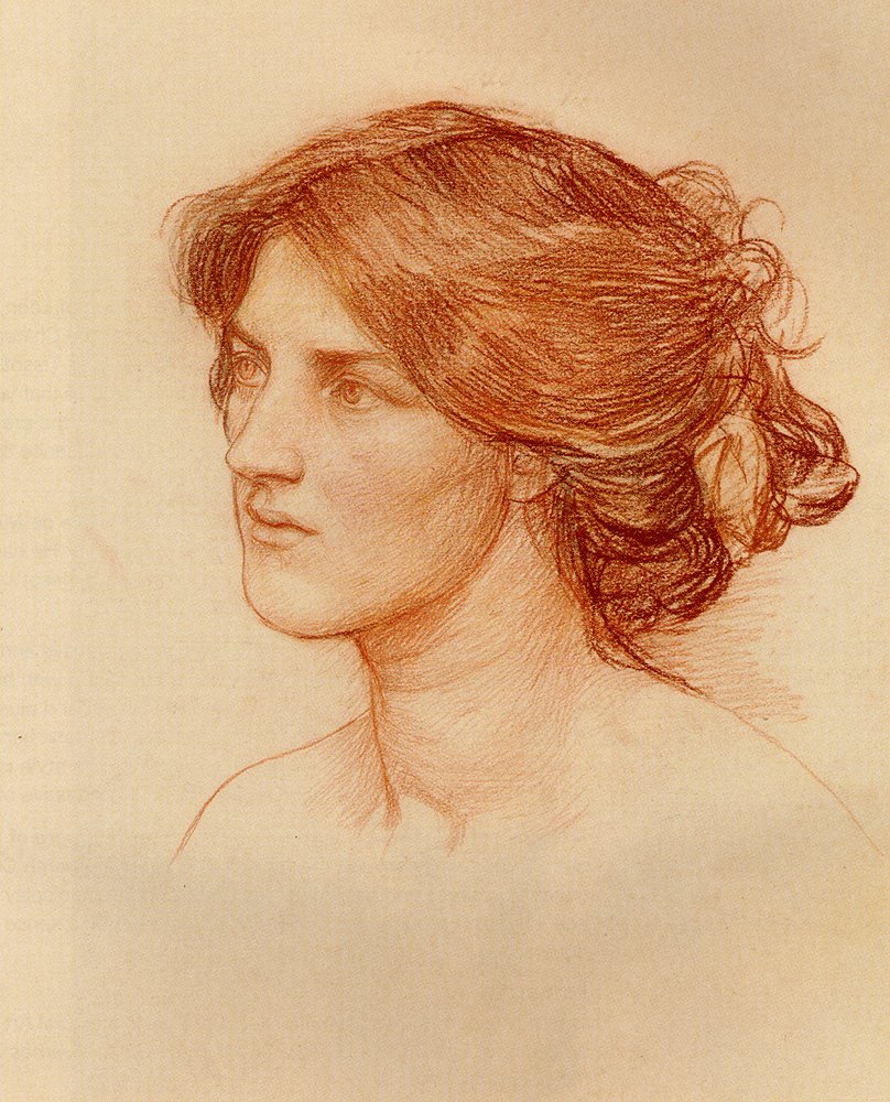 Studujte, jak sbíráte růžové pupeny, zatímco vy můžete od John William Waterhouse