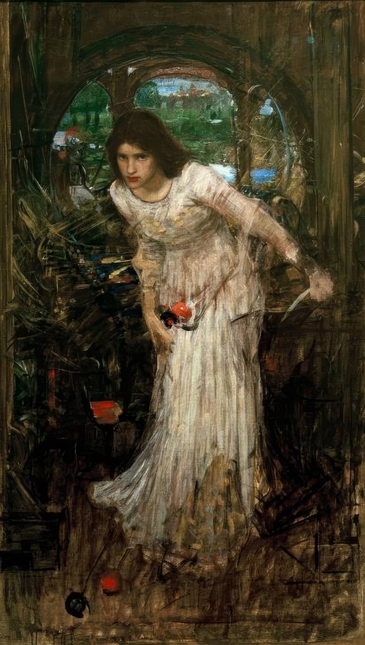 Paní ze Shalottu od John William Waterhouse
