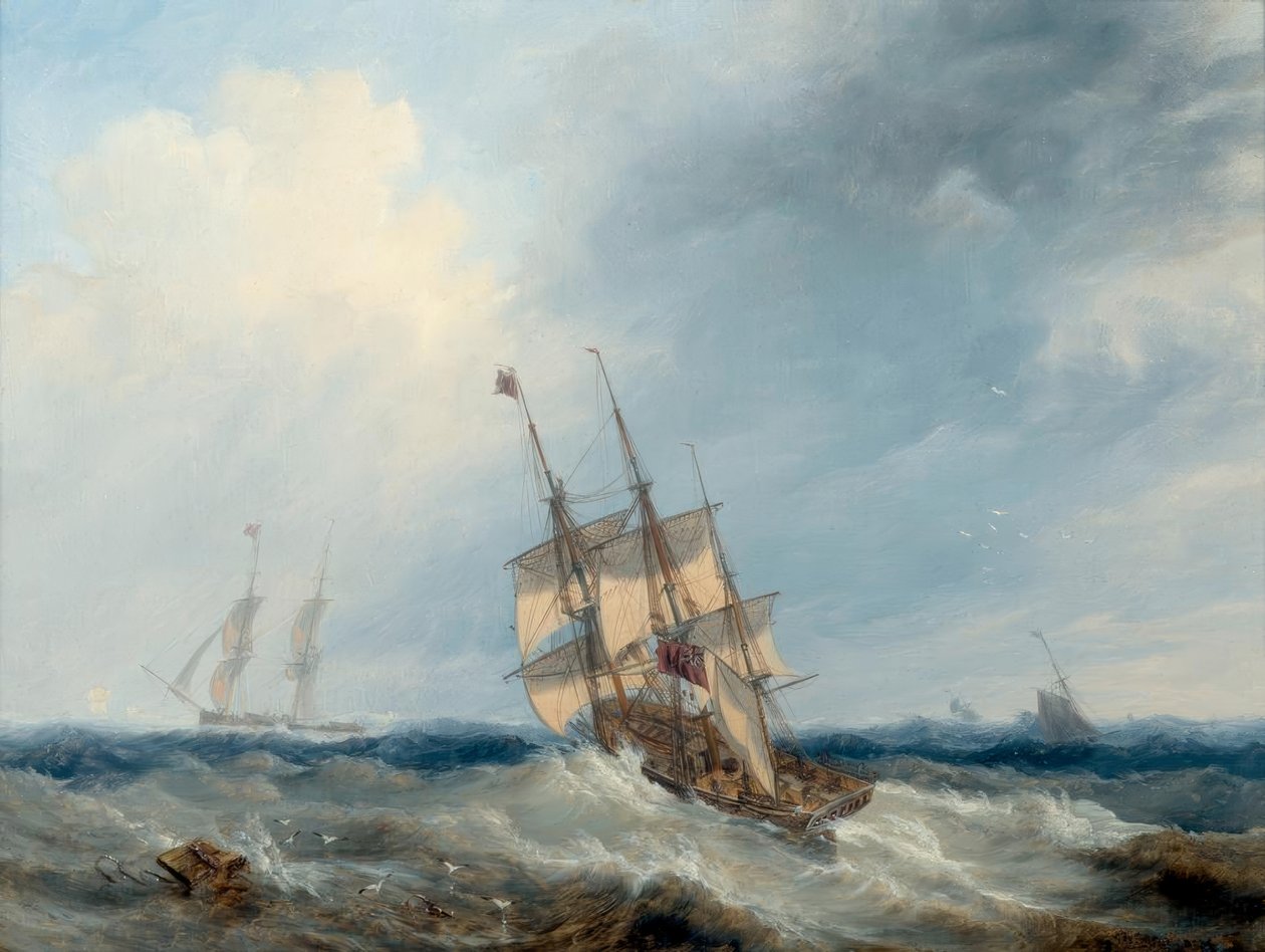 Bouřlivý den od John Wilson Carmichael