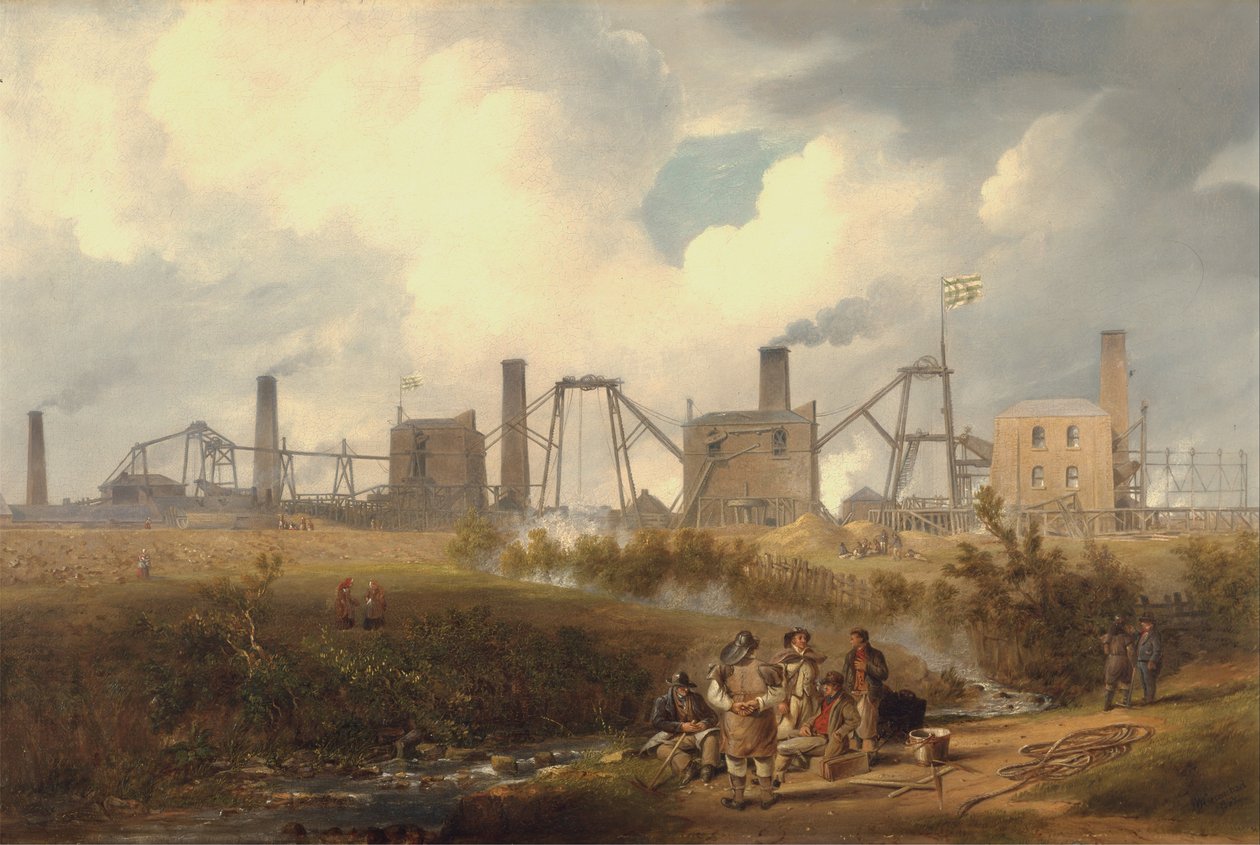Pohled na Murton Důl poblíž Seaham, hrabství Durham od John Wilson Carmichael