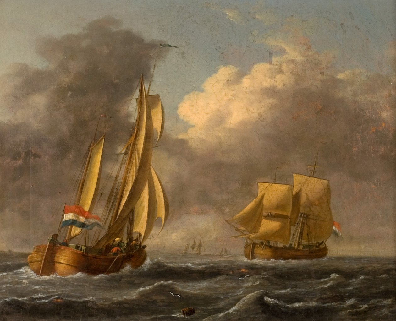 Dutch Galliots u pobřeží od John Wilson Carmichael