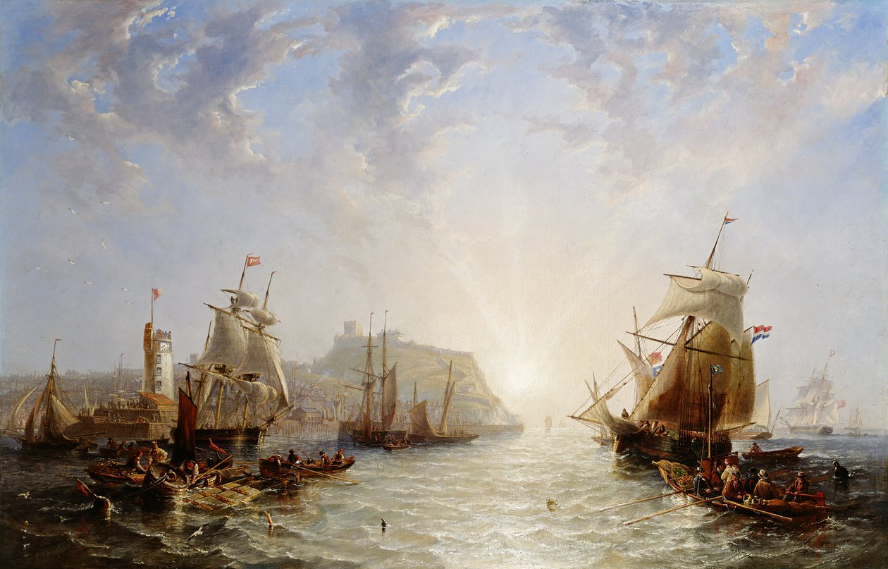 Odeslání ze Scarborough, 1845 od John Wilson Carmichael