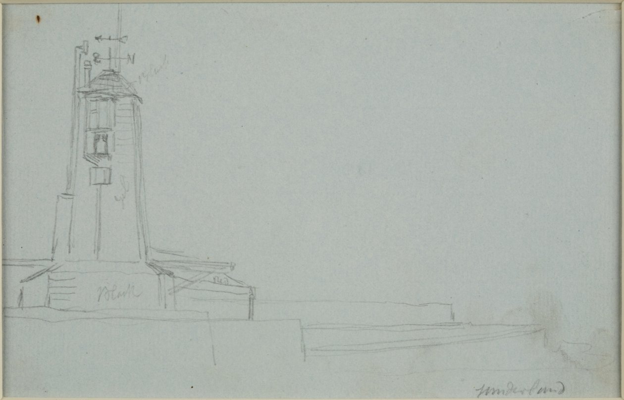 Sunderland (tužka na papíře (šedá)) od John Wilson Carmichael