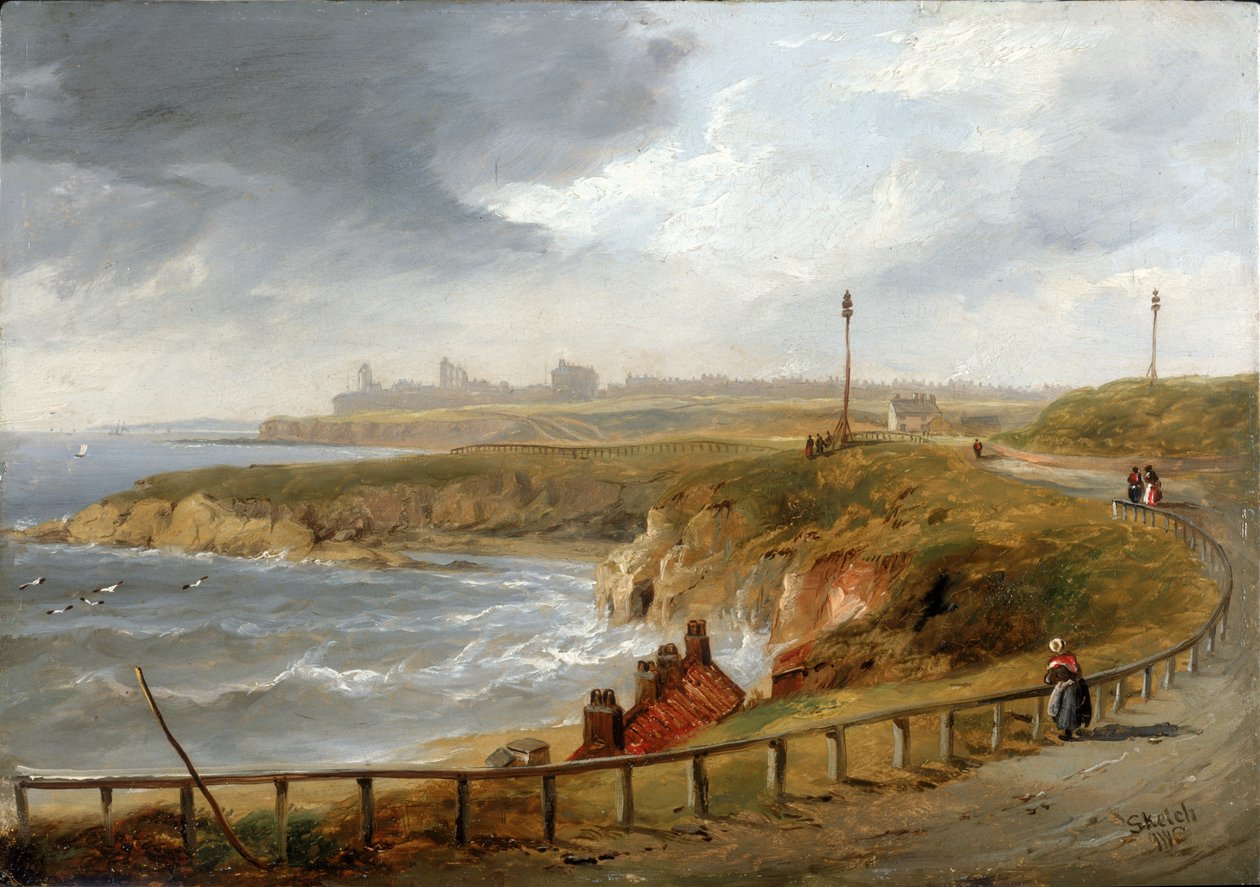 Tynemouth z Cullercoats od John Wilson Carmichael