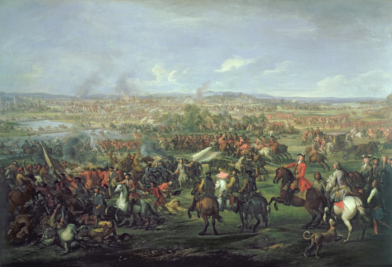 Bitva u Blenheimu 13. srpna 1704, kolem roku 1743 (podrobnosti viz 195676) od John Wootton