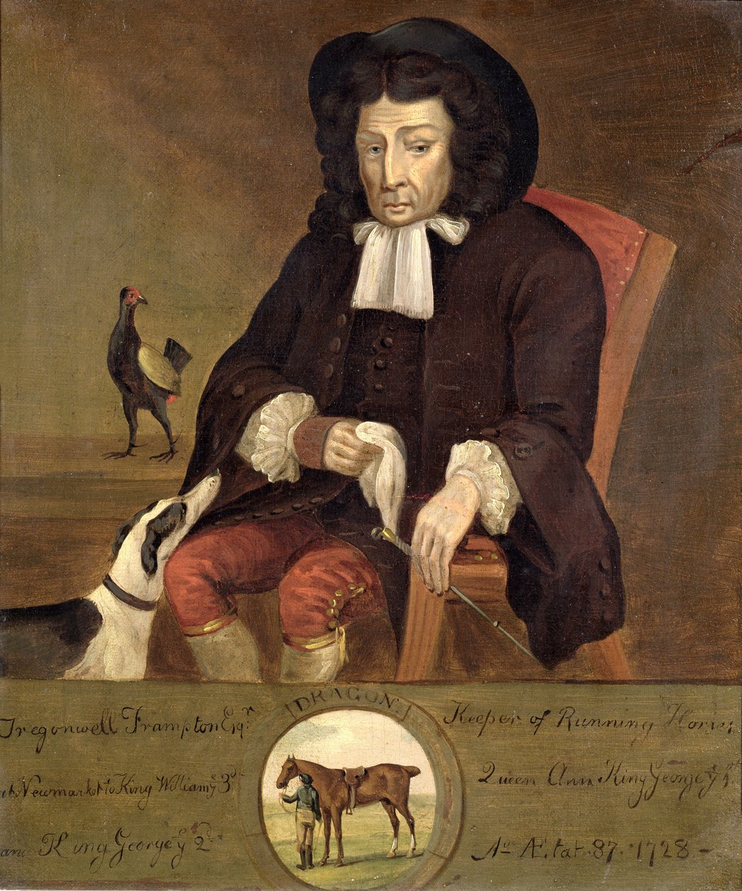 Tregonwell Frampton (1641-1727) Otec trávníku, 1728 od John Wootton