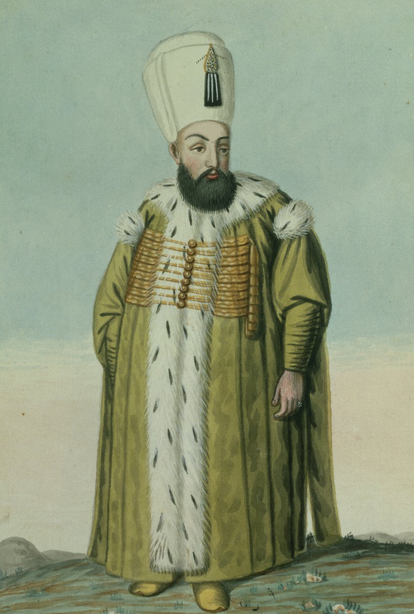 Amurath (Murad) III (1546-95) Sultan 1574-95, z „Série portrétů tureckých císařů“, 1808 od John Young