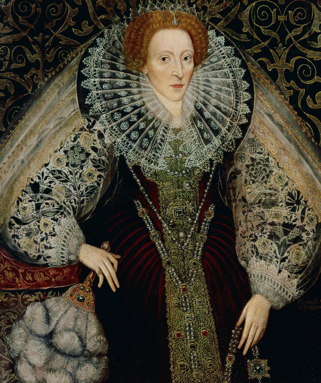 Královna Alžběta I., asi 1585-90 (panel) od John Bettes the Younger