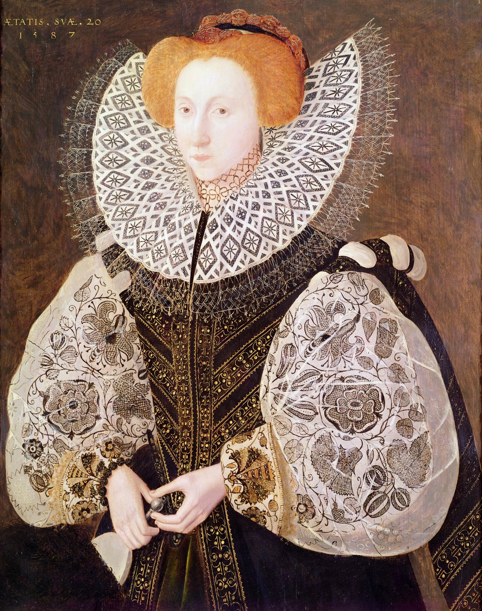 Neznámá dívka, 20 let, 1587 od John Bettes the Younger