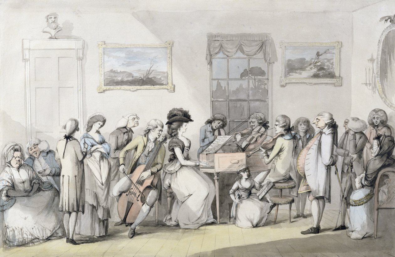 Koncertní večírek, 1784 od John the Younger Dunthorne