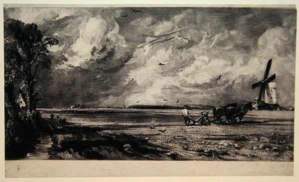 Jaro, vyryl David Lucas (1802-81), asi 1829 (mezzotinta a černý uhlový inkoust na papíře) od John (after) Constable