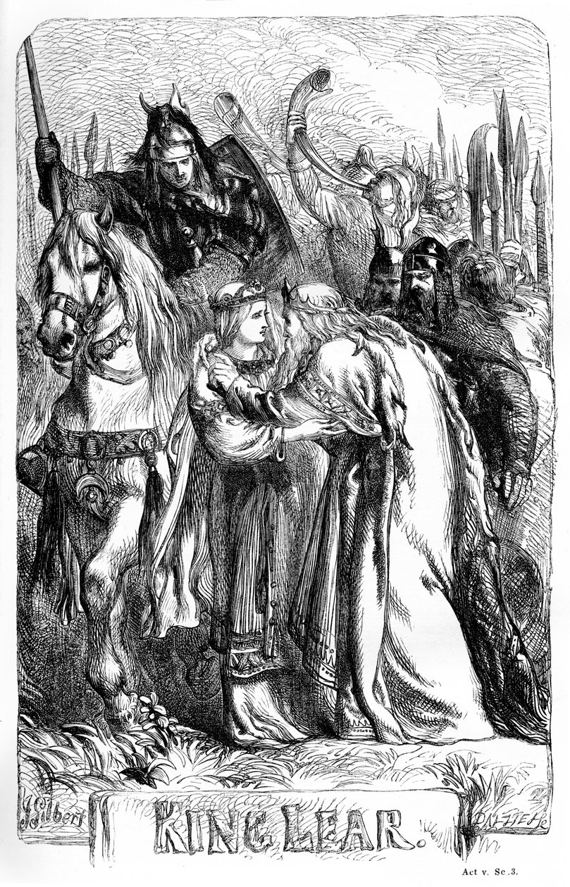 král Lear od John (after) Gilbert
