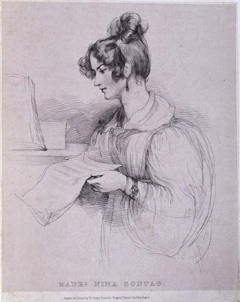 Mademoiselle Nina Sontag, vyrytý William Sharp (1803-75) od John (after) Hayter