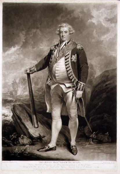 Portrét Adama, vikomta Duncana (1731-1804) Admirál Modré eskadry, vyrytý Jamesem Wardem (1769-1859) 1798 (rytina mezzotinta) od John (after) Hoppner