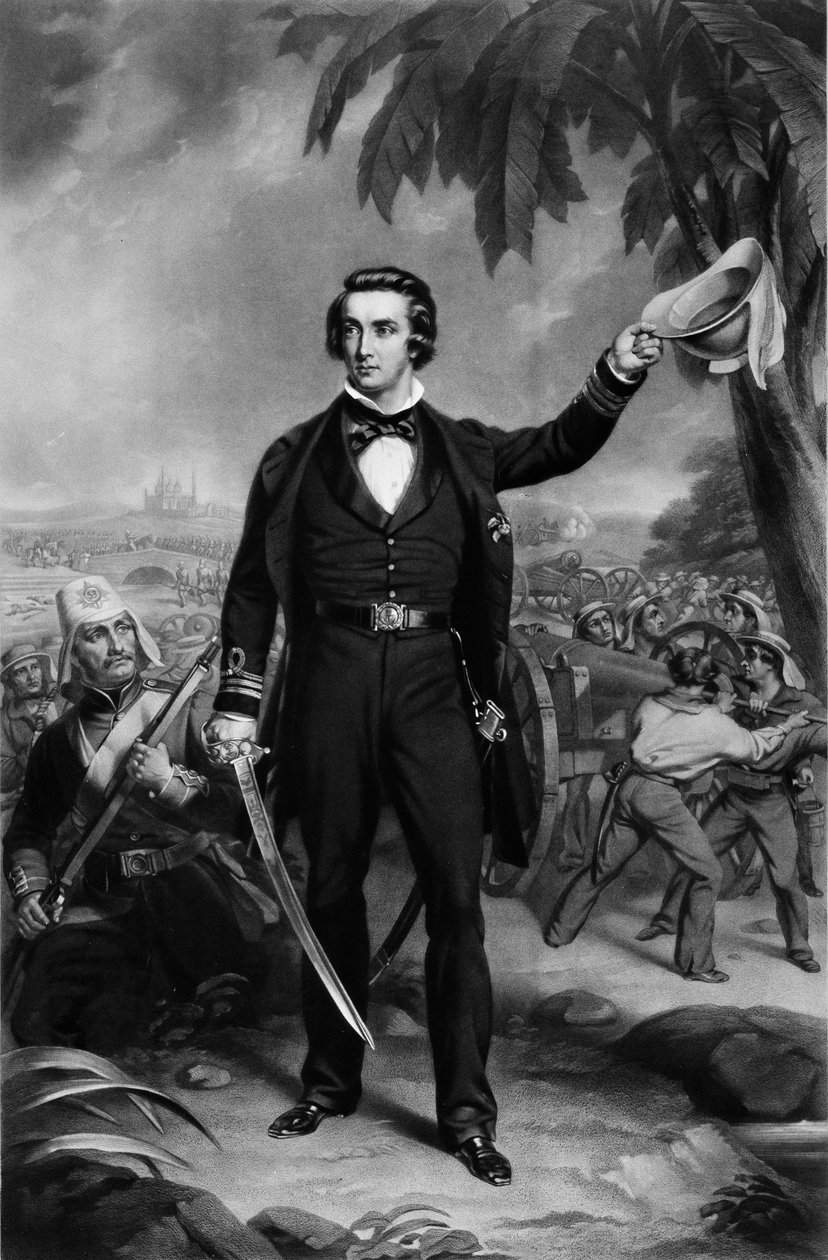 Kapitán Sir William Peel RN, VC, KCB, 21. září 1857 (mezzotinta) od John (after) Lucas
