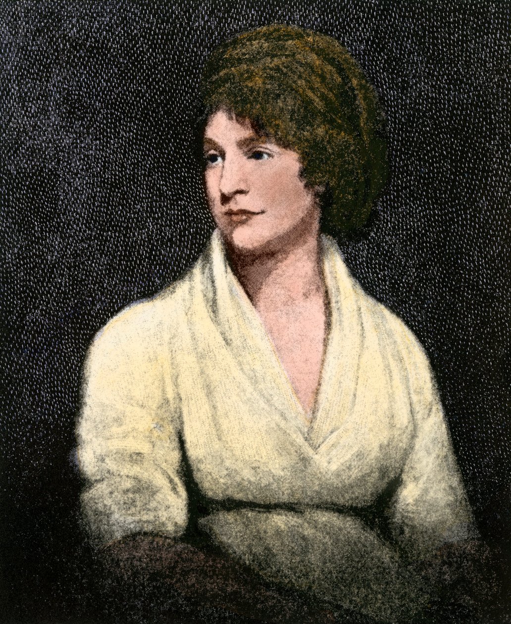 Portrét Mary Wollstonecraftové (1759-97) (rytina) od John (after) Opie