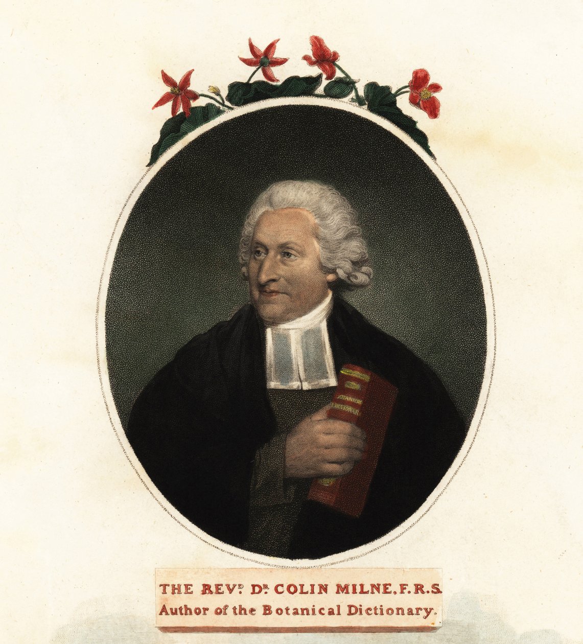 Portrét Colina Milna, botanika. 1806 (rytina) od John (after) Russell