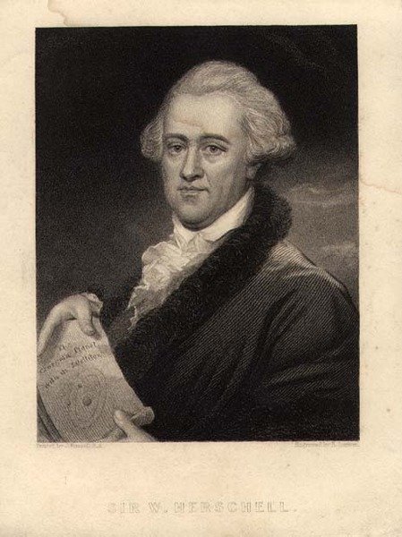 Portrét sira Williama Herschela (1738-1822), vyrytý Edwardem Scrivenem (1775-1841) (litho) od John (after) Russell