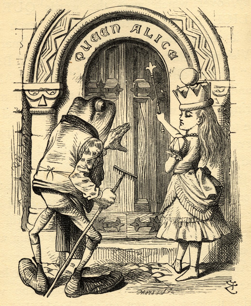 Alice and the Frog, ilustrace z 