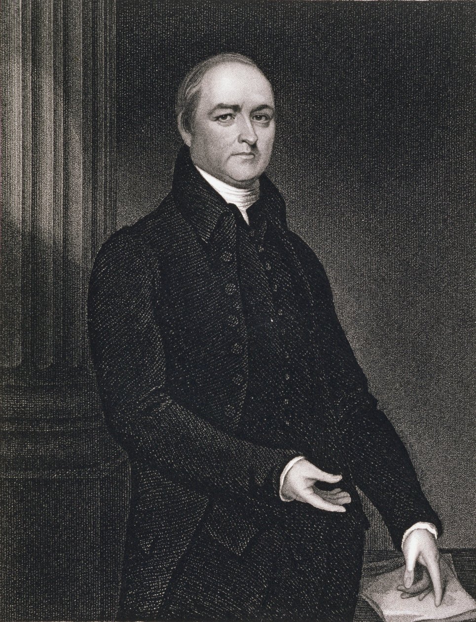 Revd. Timothy Dwight (1752-1817) ryl John B. Forrest (1814-70) (rytina) od John (after) Trumbull
