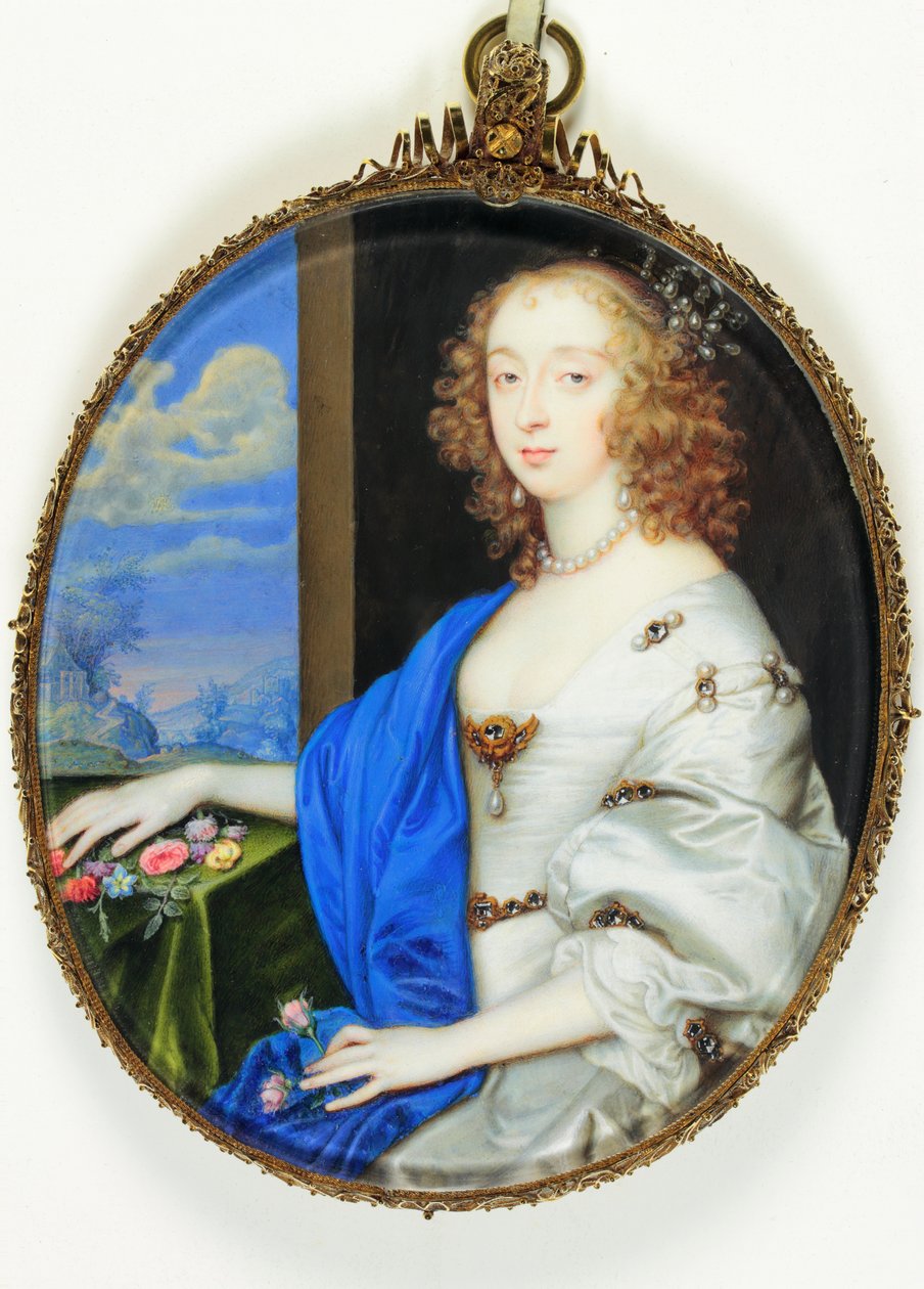 Lady Mary Villiers, vévodkyně z Lennoxe a Richmondu (akvarel na pergamenu) od John (attr. to) Hoskins