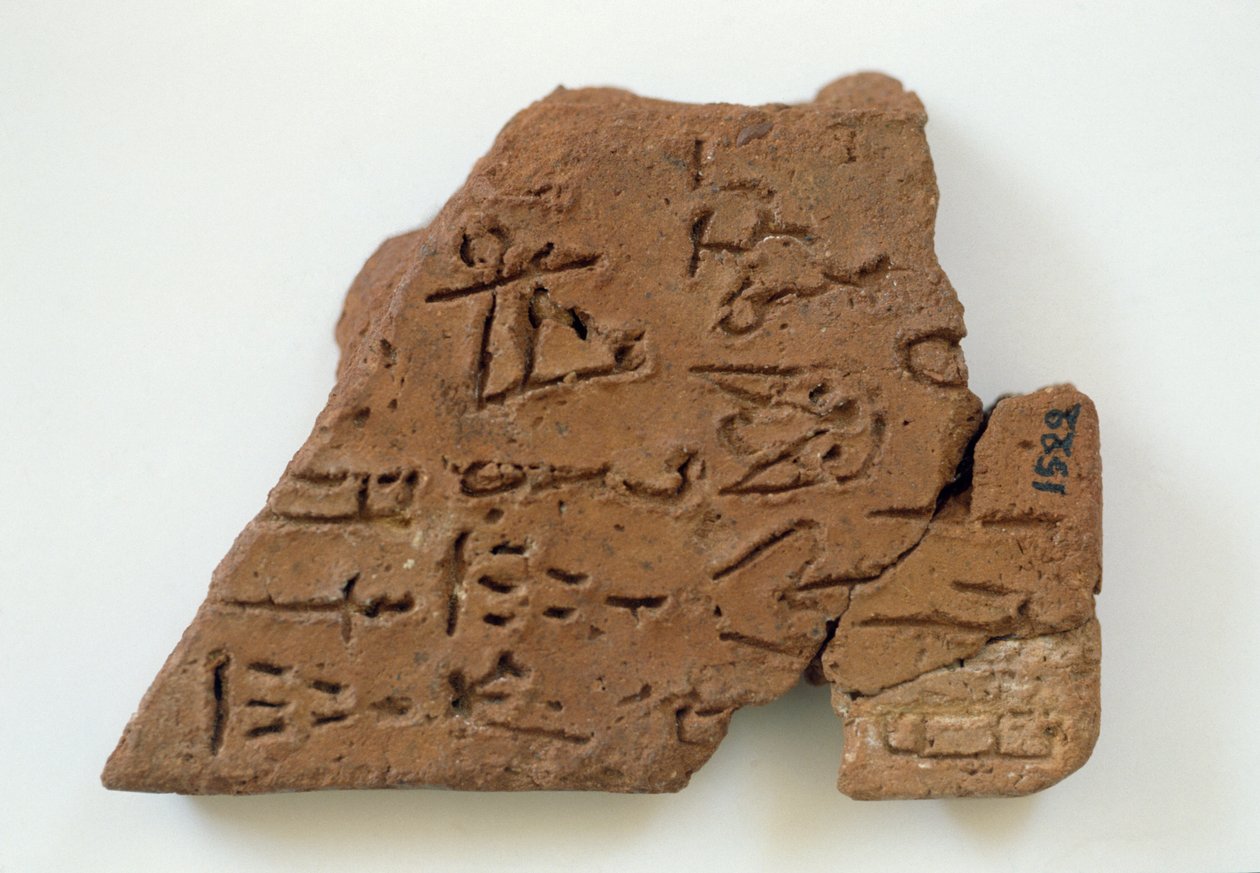 Cretulae s lineárním písmem z Phaistos, Kréta, Řecko, minojská civilizace od Walter Charles Mills