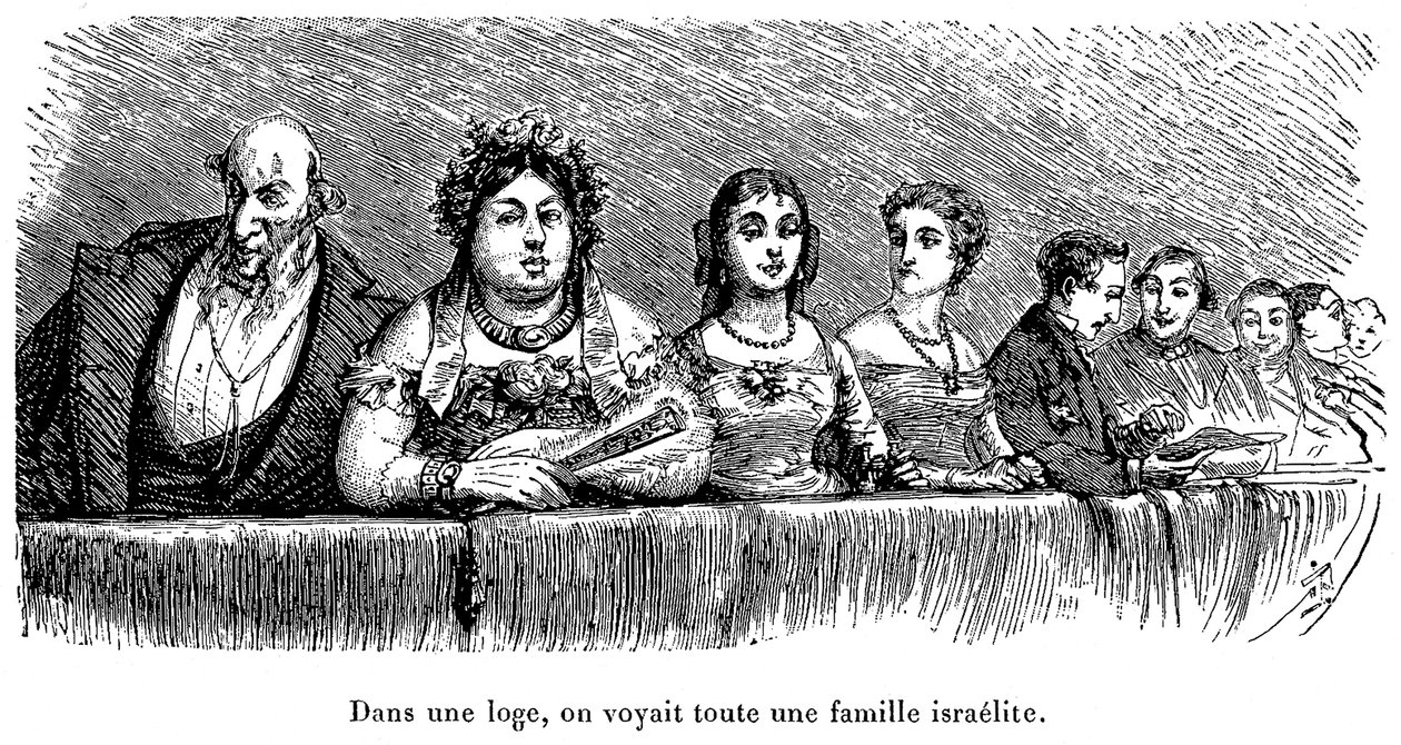 Izraelská rodina v divadelní lóži v Rusku od Walter Charles Mills