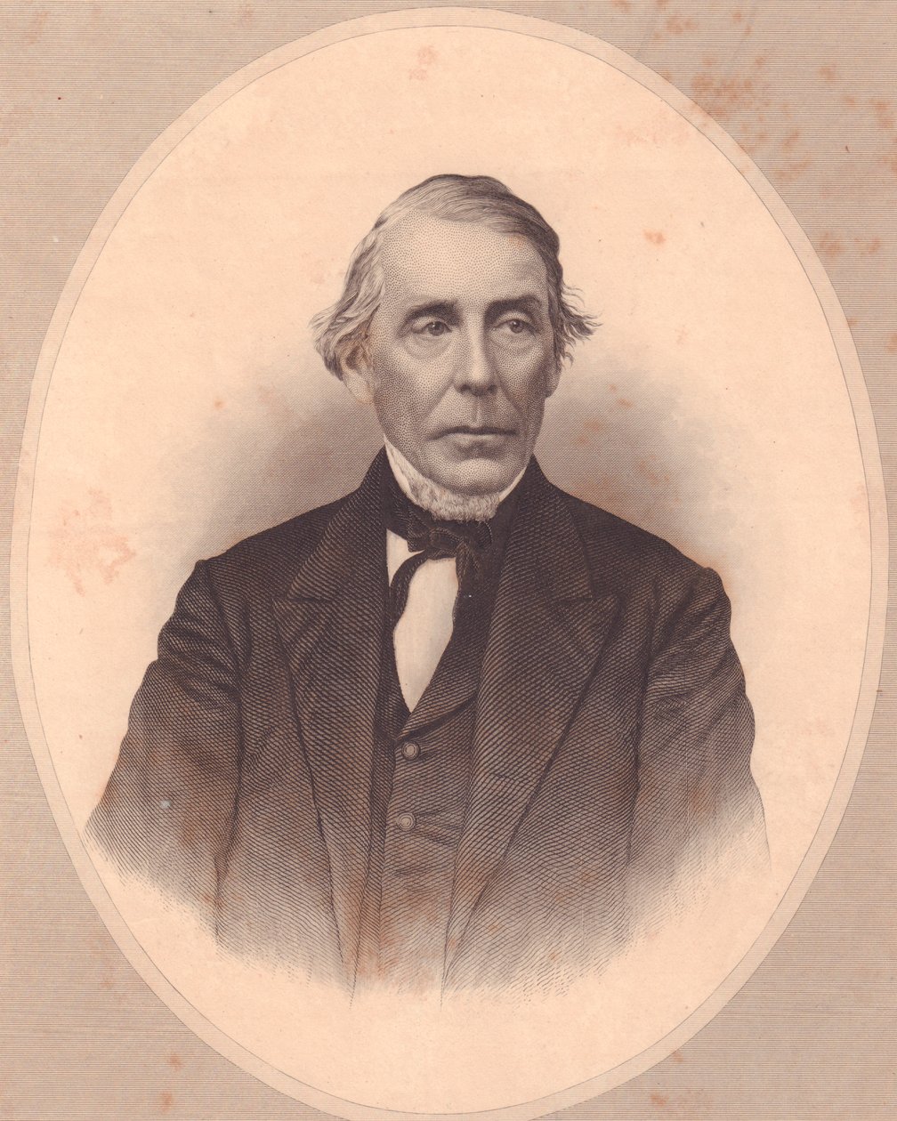 Portrét amerického metodistického duchovního Johna Price Durbina (1800-1876), rytina W Wellstood z dámského úložiště, Spojené státy americké, cca 1870 od Walter Charles Mills