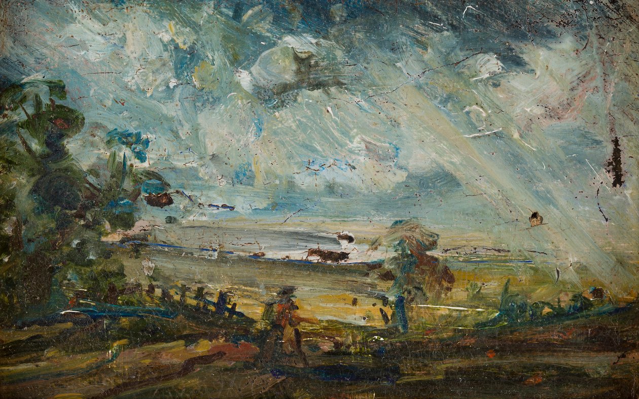 Plein Air Sketch of a Bay (olej na plátně) od John (manner of) Constable