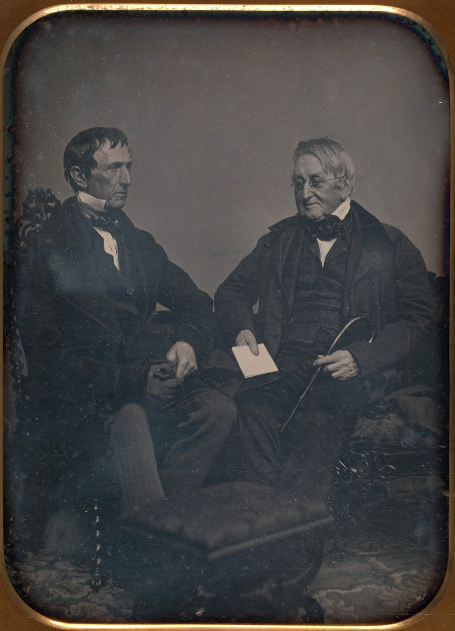 Dva starší muži konverzující, ca. 1850. od John Adams Whipple