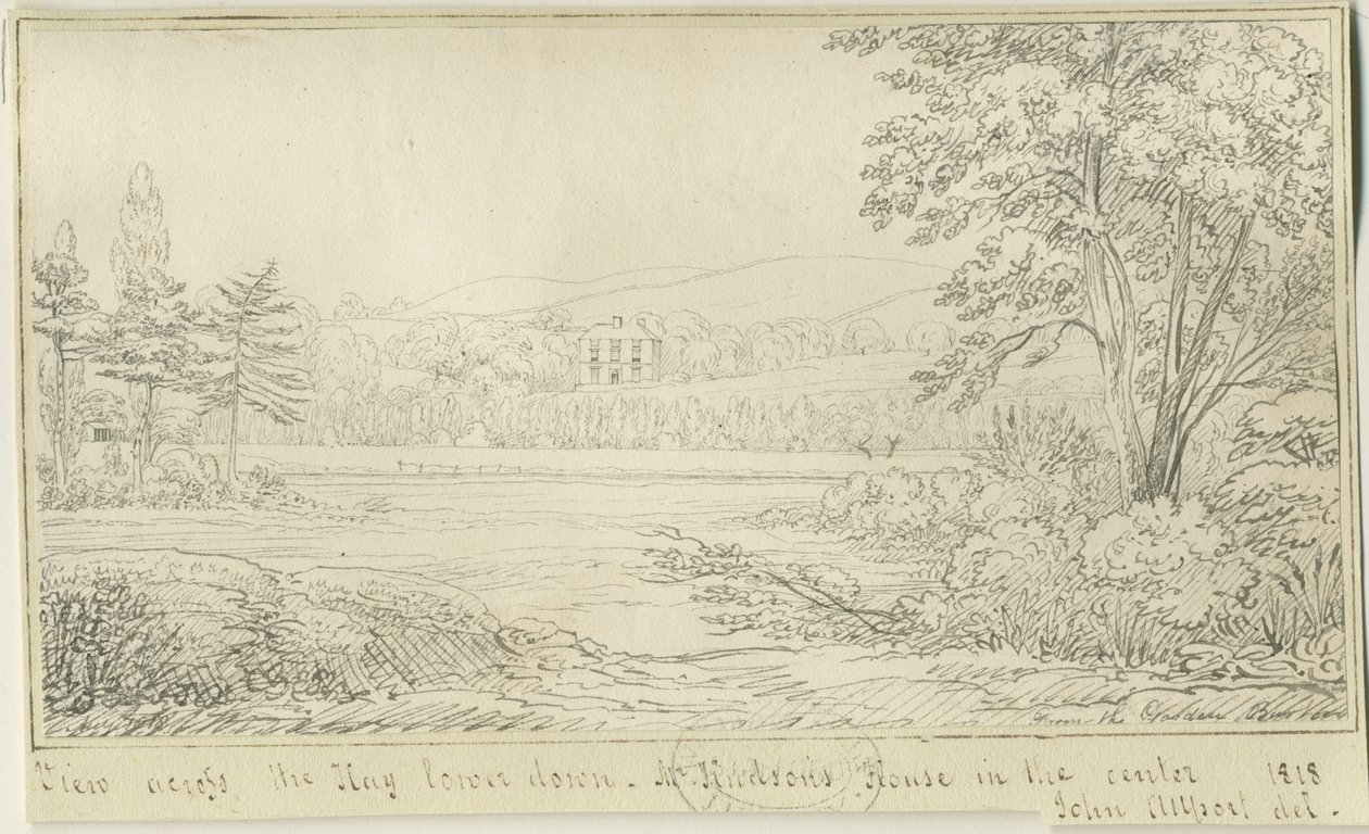 Burton-upon-Trent: kresba perem a tuší, 1818 od John Allport