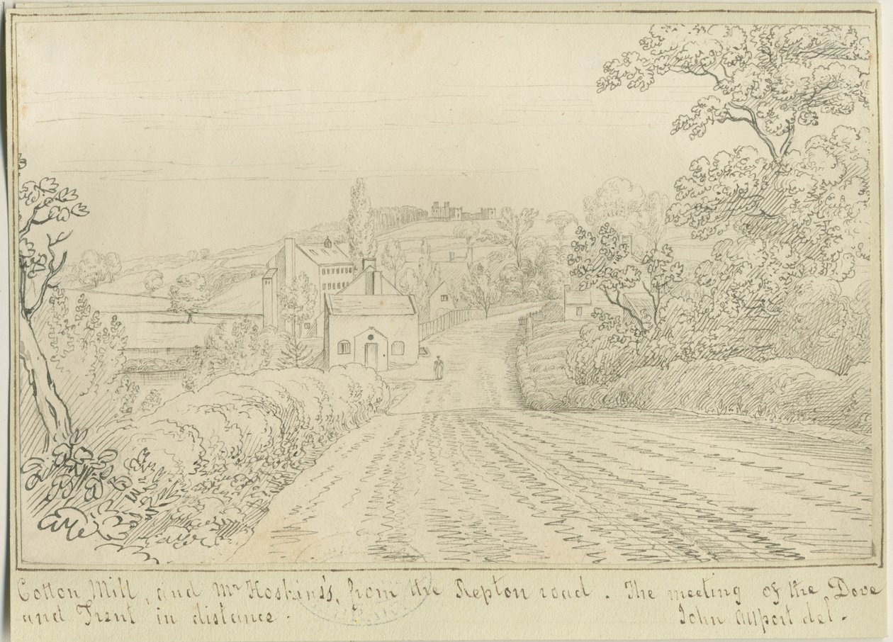 Burton-upon-Trent: kresba perem a tuší, nd [1799-1854] (kresba) od John Allport
