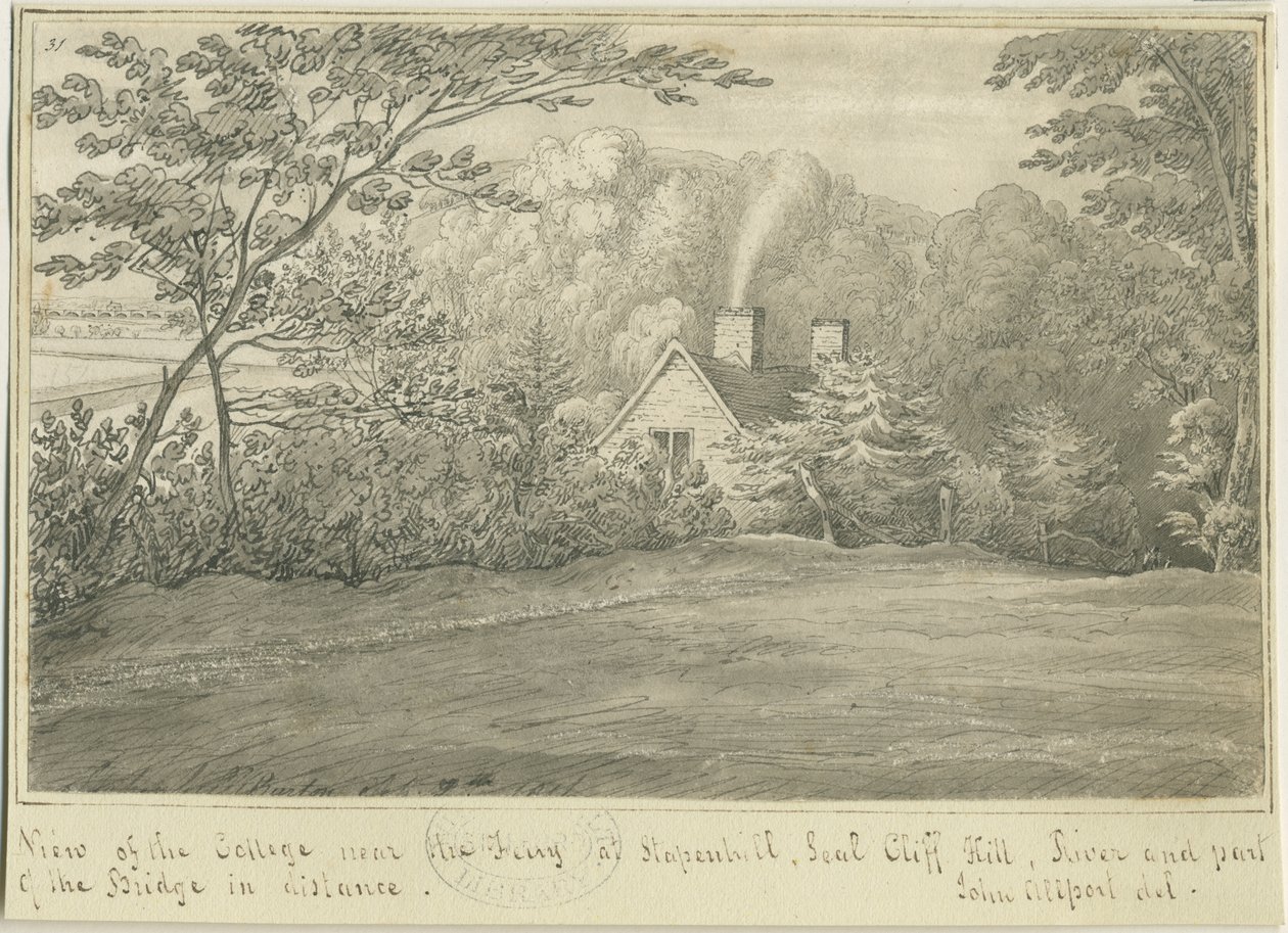 Burton-upon-Trent: kresba perem a tuší, nd [1799-1854] od John Allport