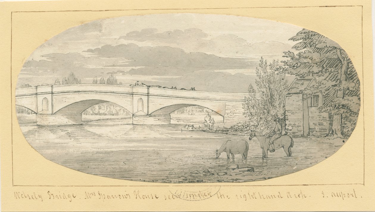 Wolseley Bridge: perokresba, nd [1799-1854] (kresba) od John Allport