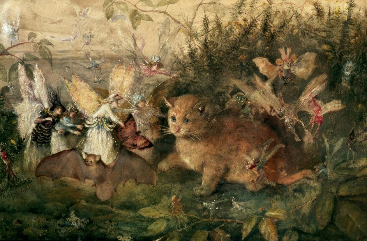 Kočka mezi vílami od John Anster Fitzgerald