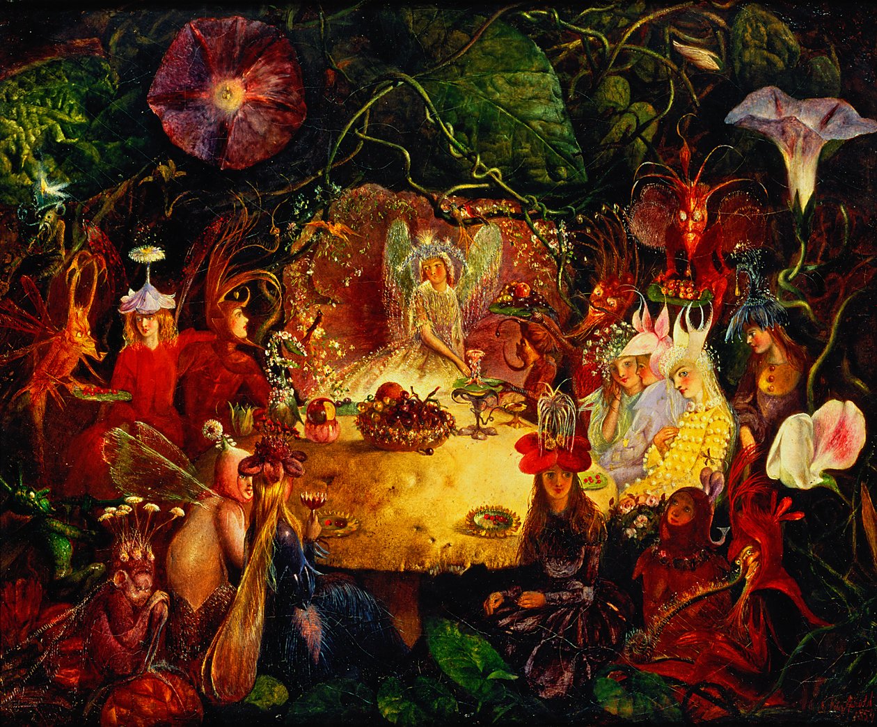 Banket víl, 1859 od John Anster Fitzgerald