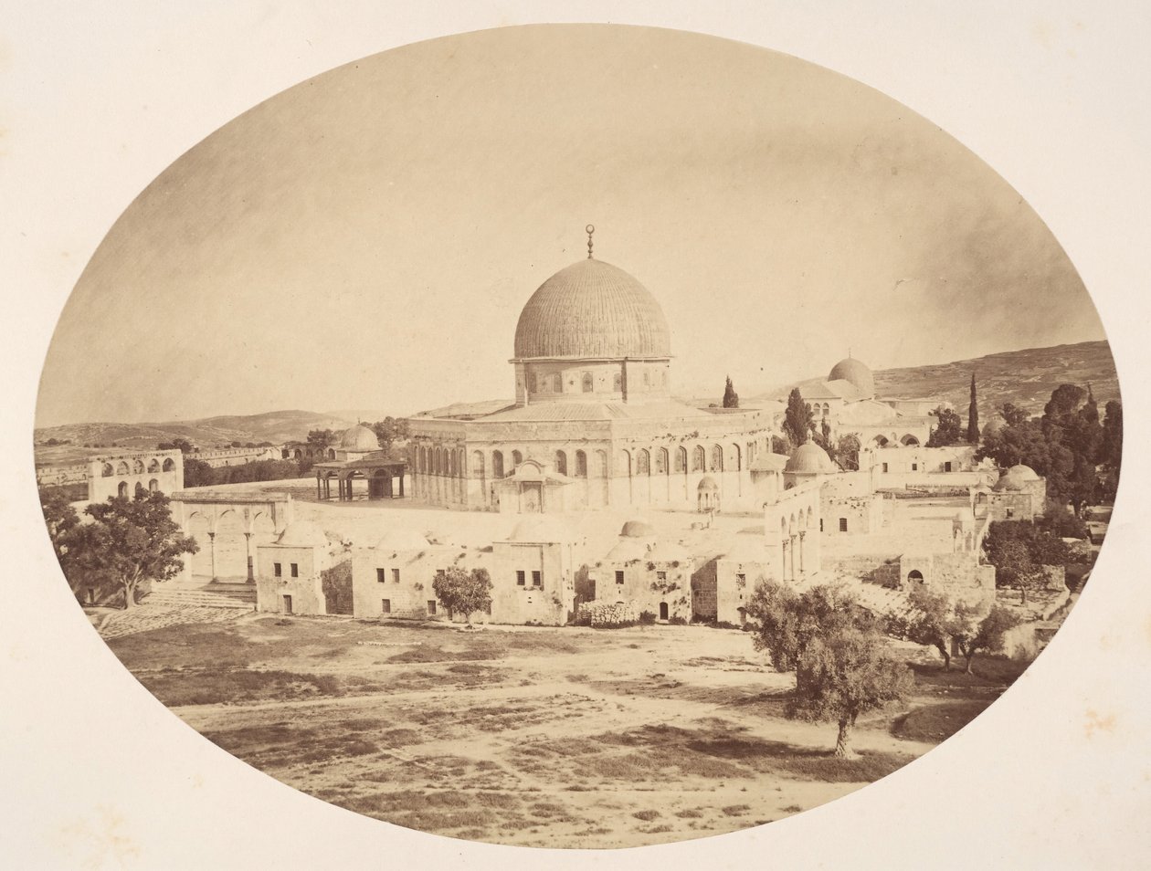 Jeruzalém, místo chrámu na hoře Moria, 1857. od John Anthony