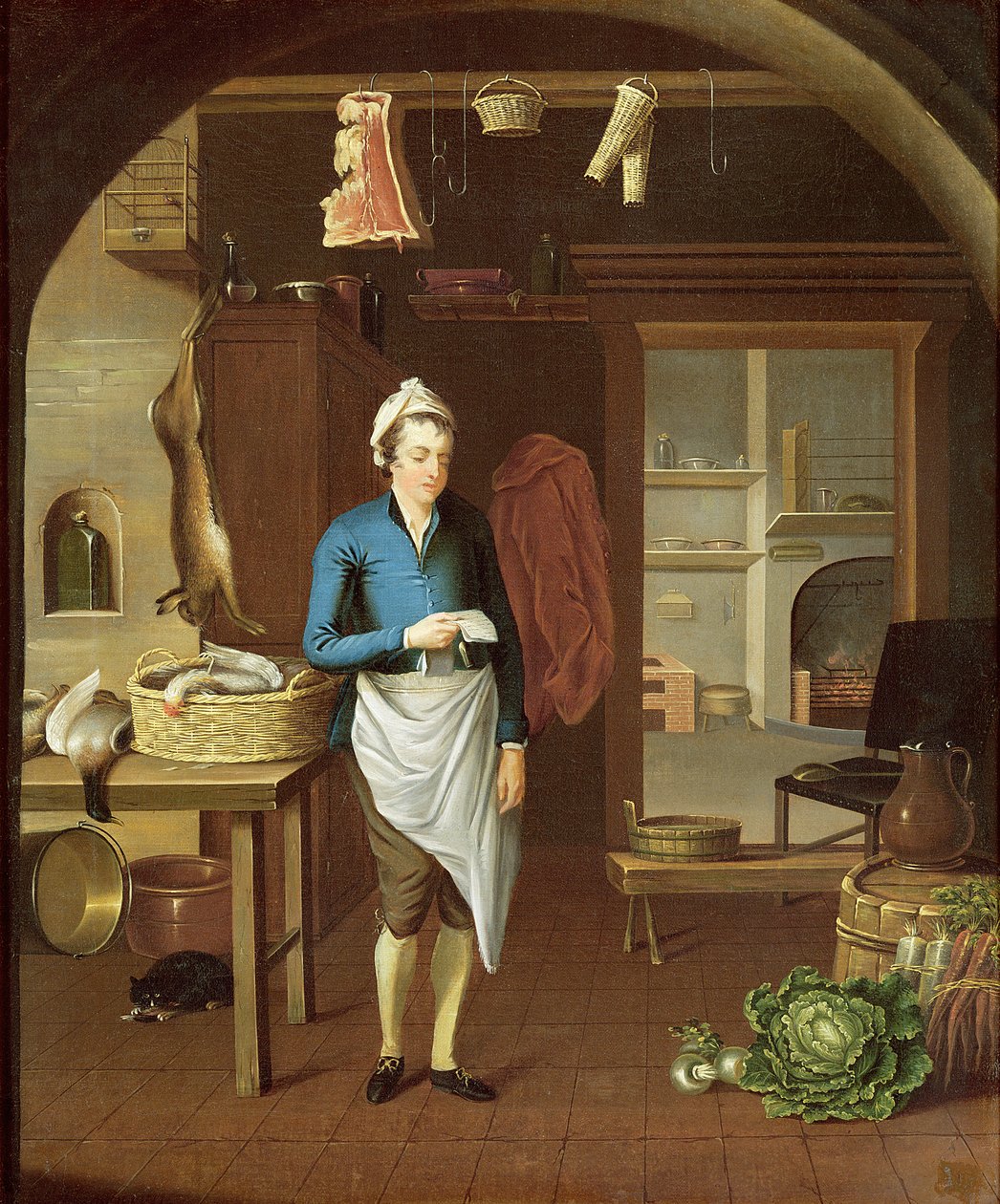 Kuchyňská scéna, 1771 od John Atkinson