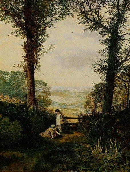Údolí Burnsall, Wharfedale od John Atkinson Grimshaw