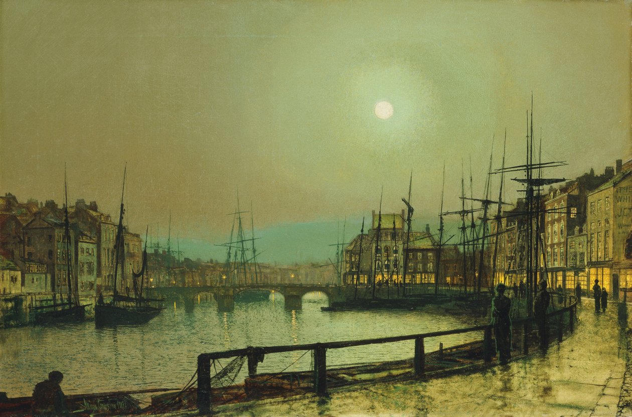 Měsíčný přístav, 1883 od John Atkinson Grimshaw