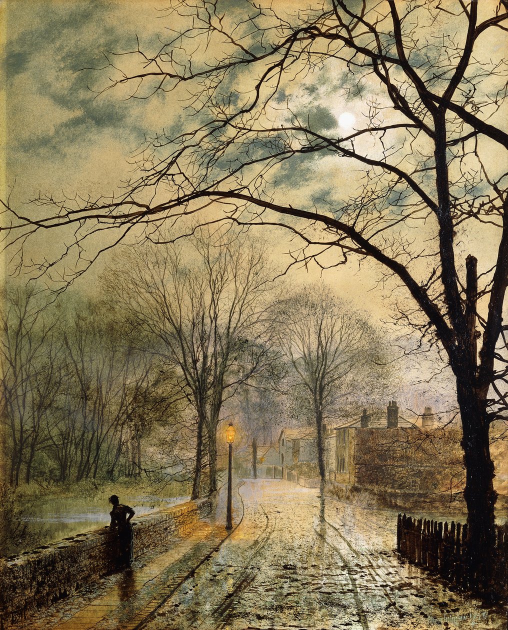 A Moonlit Stroll, Bonchurch, Isle of Wight, 1878 od John Atkinson Grimshaw