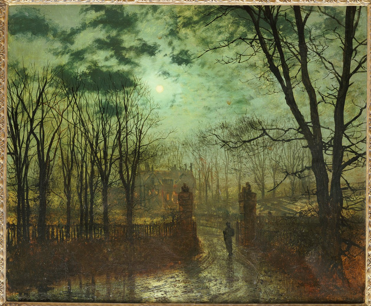 U brány parku od John Atkinson Grimshaw