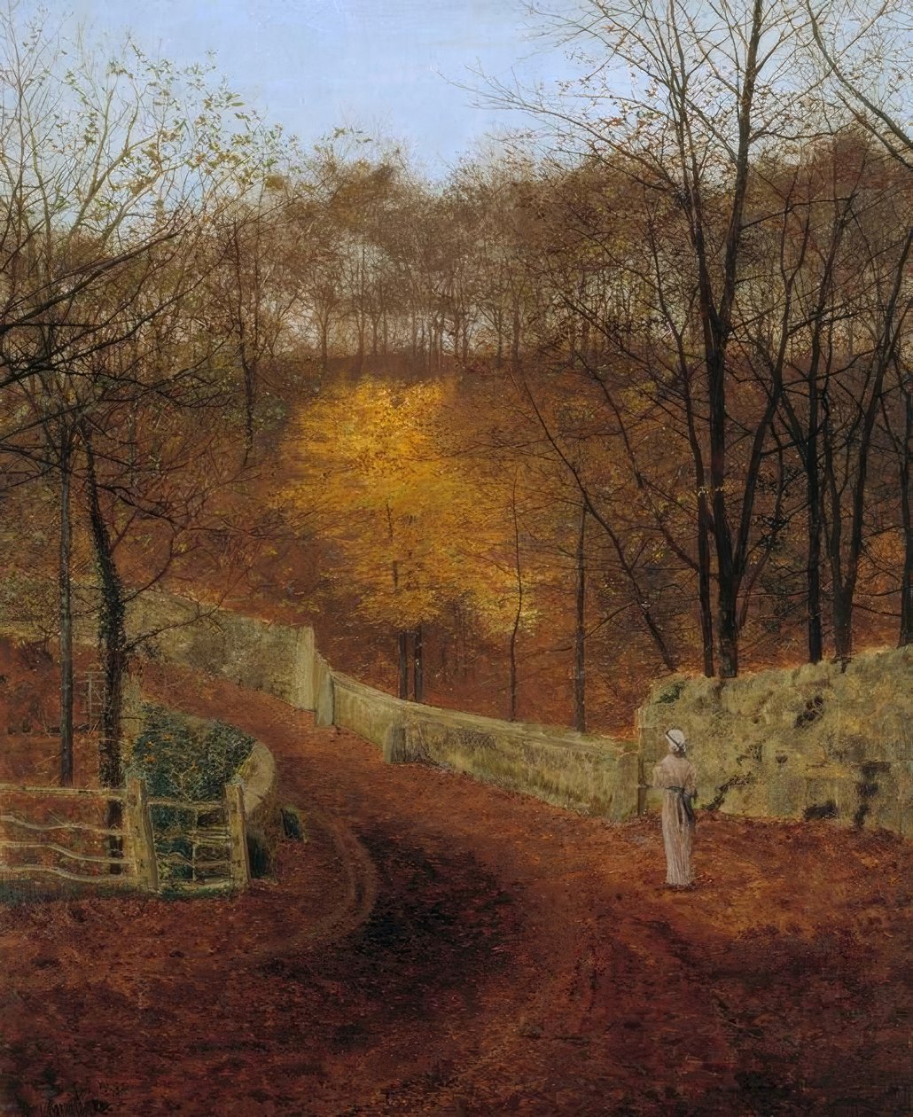 Podzim od John Atkinson Grimshaw
