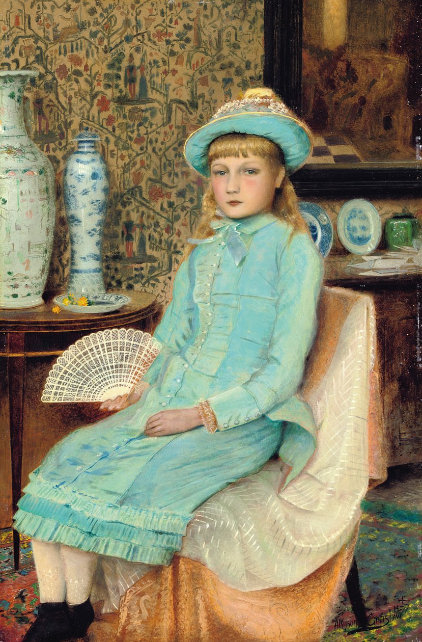 Modrá Belle, 1877 od John Atkinson Grimshaw