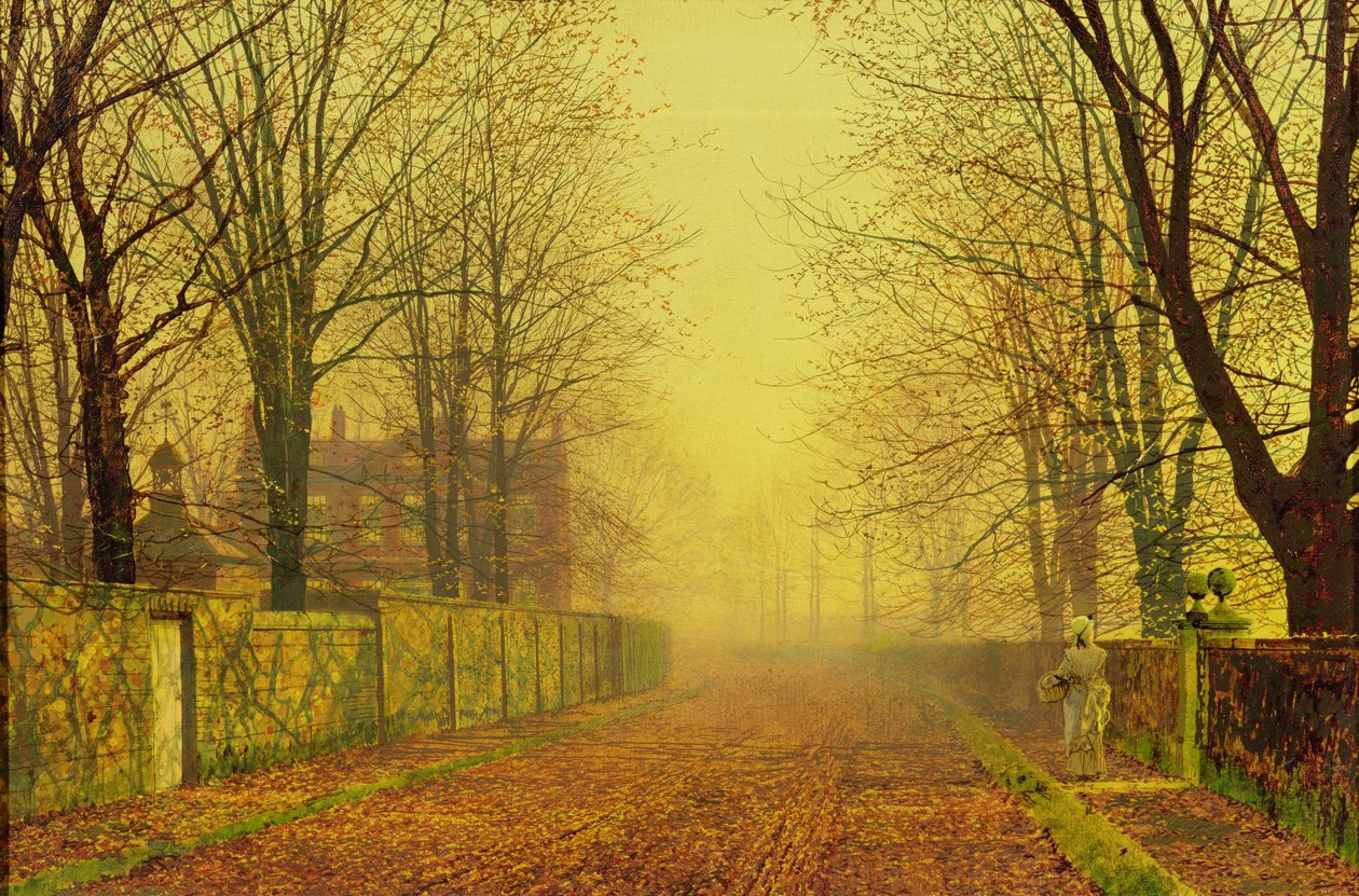 Večerní záře, kolem roku 1884 (olej na plátně) od John Atkinson Grimshaw