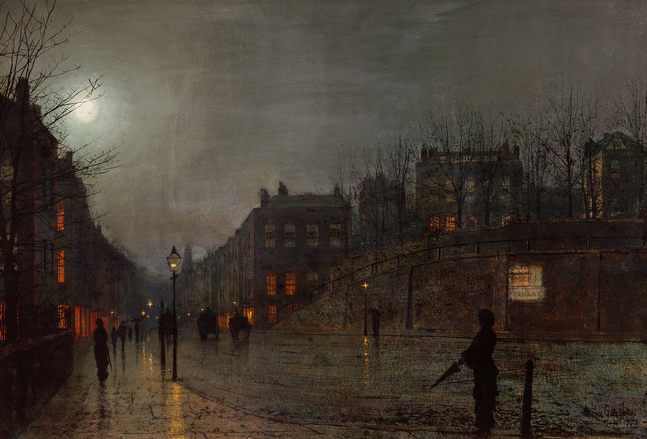 Jít domů za soumraku, 1882 od John Atkinson Grimshaw