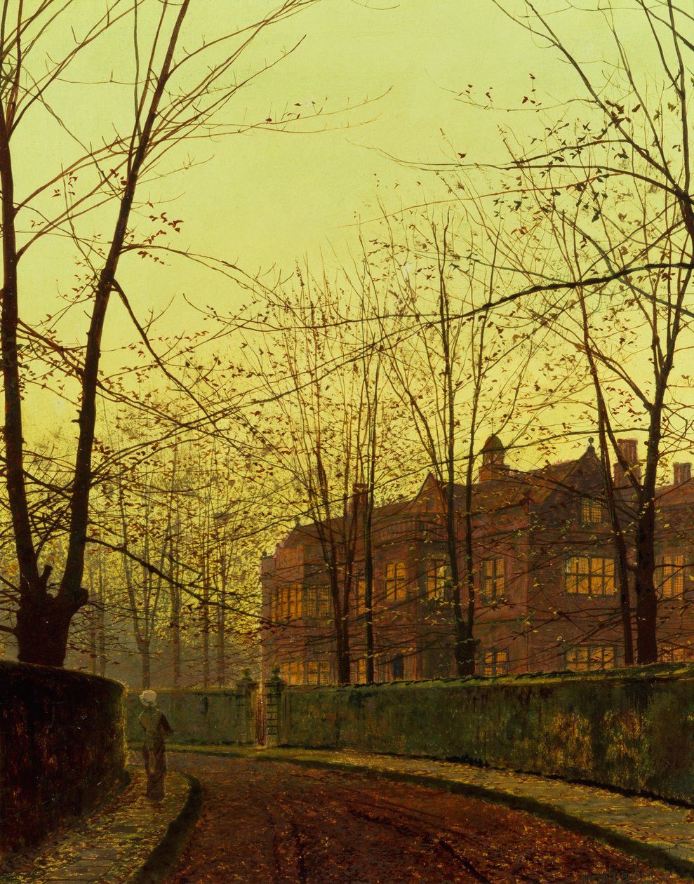 Zlatý podzim (olej na plátně) od John Atkinson Grimshaw